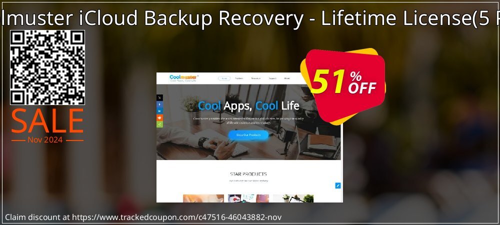 Coolmuster iCloud Backup Recovery - Lifetime License - 5 PCs  coupon on Working Day discounts