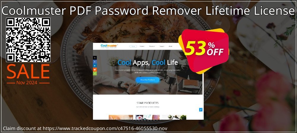 Coolmuster PDF Password Remover - Lifetime License - 1 PC  coupon on Mother Day sales