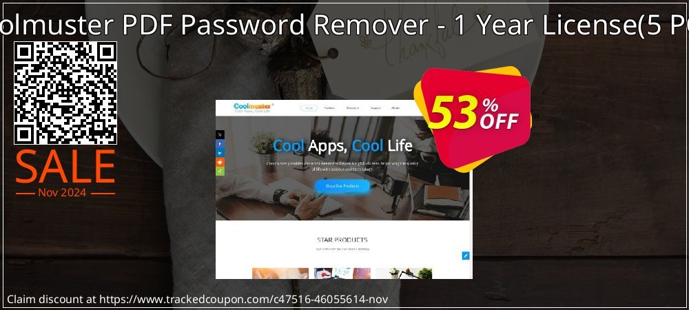 Coolmuster PDF Password Remover - 1 Year License - 5 PCs  coupon on World Password Day discount