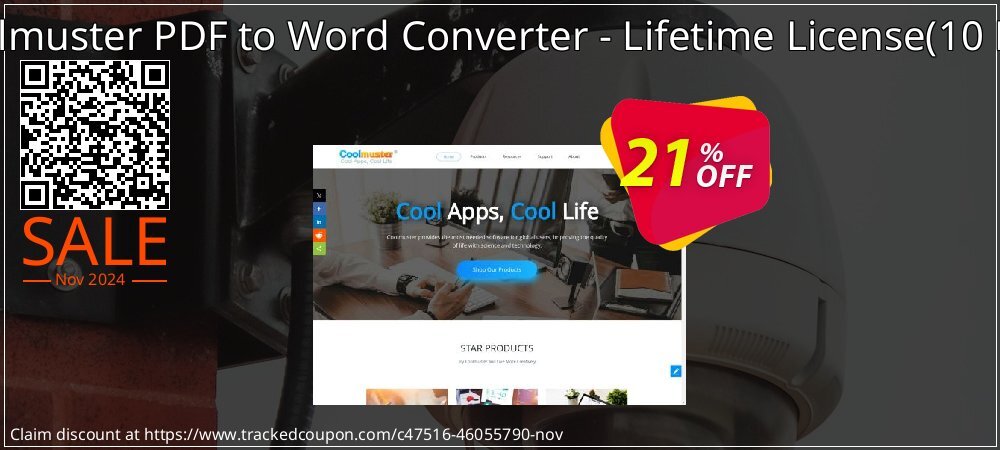Coolmuster PDF to Word Converter - Lifetime License - 10 PCs  coupon on Mother Day promotions