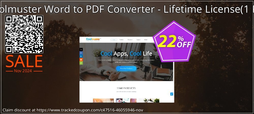 Coolmuster Word to PDF Converter - Lifetime License - 1 PC  coupon on National Loyalty Day offer