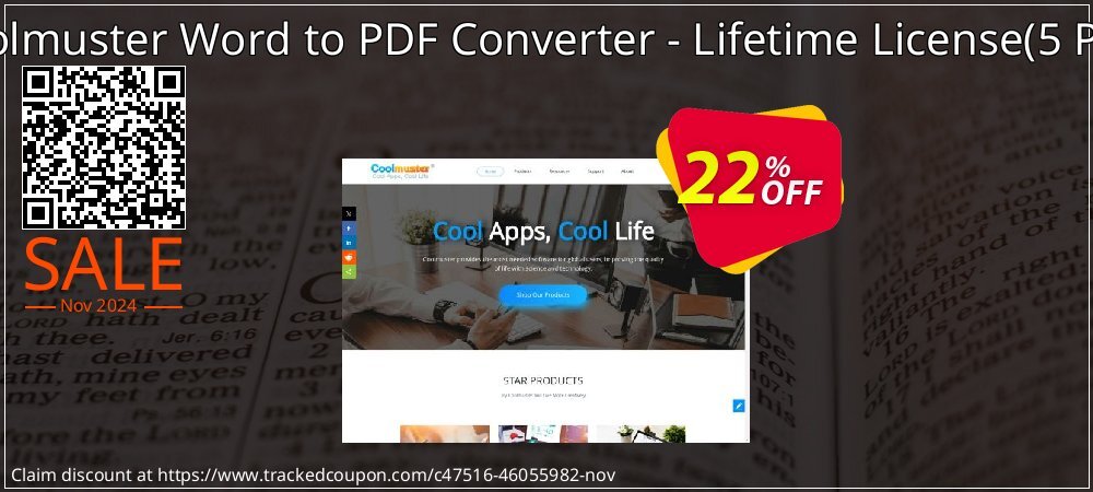 Coolmuster Word to PDF Converter - Lifetime License - 5 PCs  coupon on Working Day offer