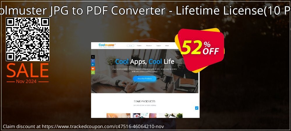 Coolmuster JPG to PDF Converter - Lifetime License - 10 PCs  coupon on Mother Day offering discount