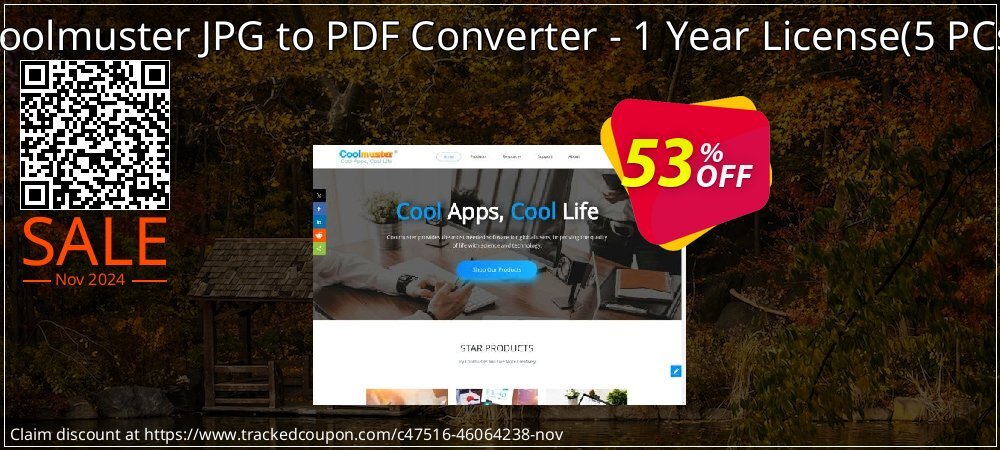 Coolmuster JPG to PDF Converter - 1 Year License - 5 PCs  coupon on Constitution Memorial Day offering sales