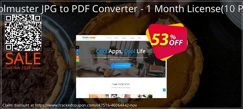 Coolmuster JPG to PDF Converter - 1 Month License - 10 PCs  coupon on Working Day offer
