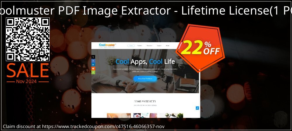 Coolmuster PDF Image Extractor - Lifetime License - 1 PC  coupon on Working Day sales