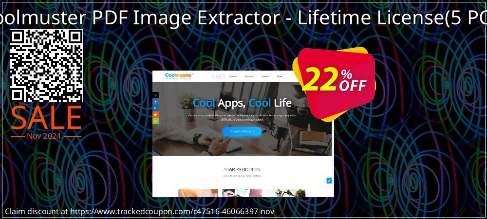 Coolmuster PDF Image Extractor - Lifetime License - 5 PCs  coupon on Working Day offering discount