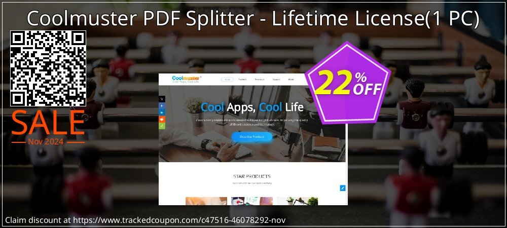 Coolmuster PDF Splitter - Lifetime License - 1 PC  coupon on Working Day deals