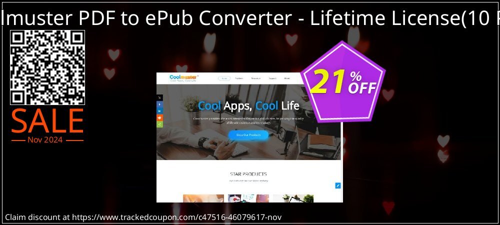 Coolmuster PDF to ePub Converter - Lifetime License - 10 PCs  coupon on Working Day discount
