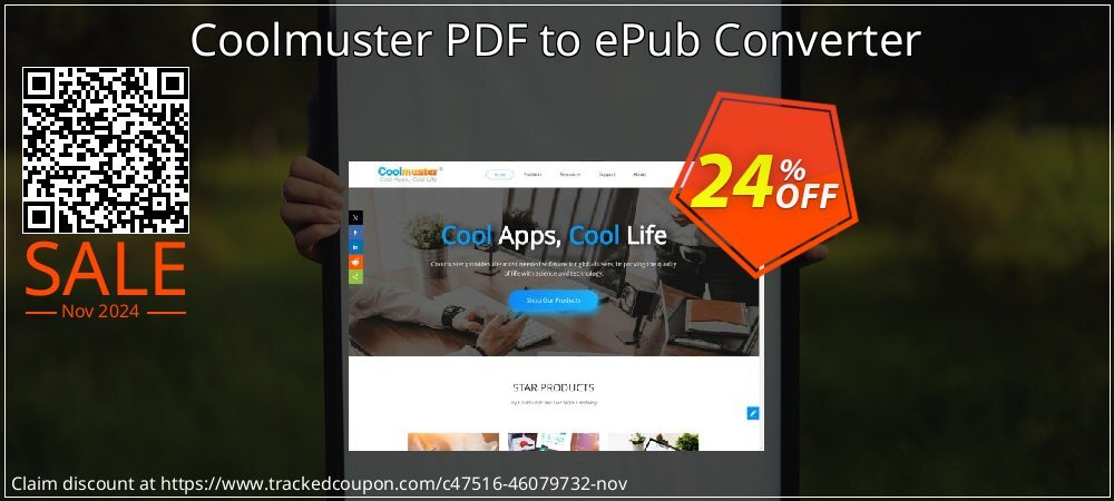 Coolmuster PDF to ePub Converter - 1 Year License - 1 PC  coupon on Working Day deals