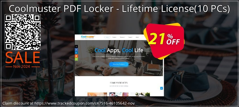 Coolmuster PDF Locker - Lifetime License - 10 PCs  coupon on Working Day sales