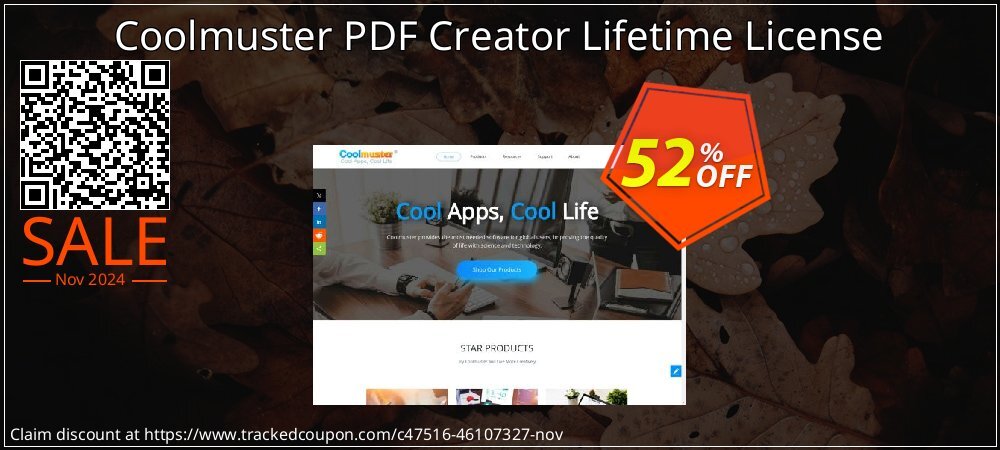 Coolmuster PDF Creator - Lifetime License - 1 PC  coupon on Working Day offer