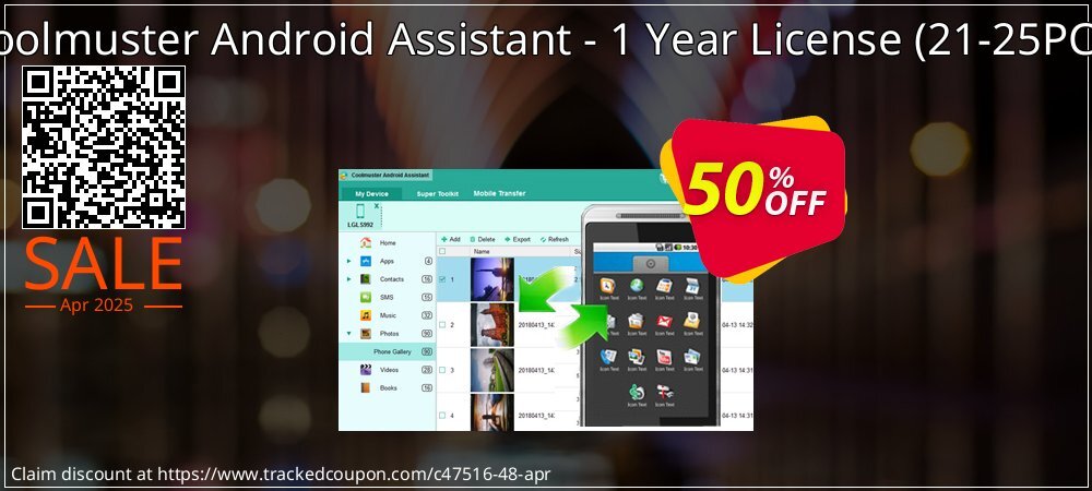 Coolmuster Android Assistant - 1 Year License - 25 PCs  coupon on Virtual Vacation Day sales