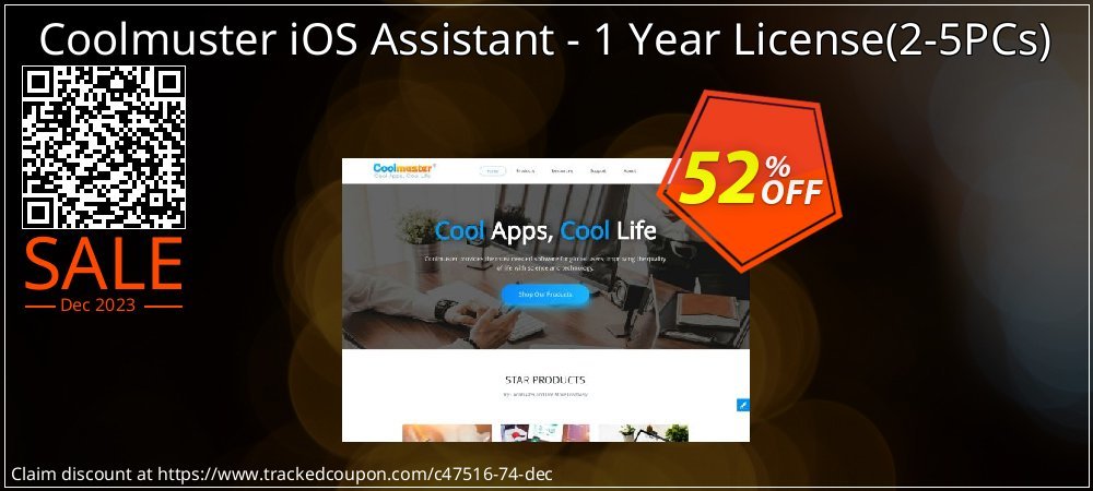 Coolmuster iOS Assistant - 1 Year License - 2-5PCs  coupon on Tell a Lie Day sales
