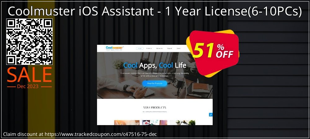 Coolmuster iOS Assistant - 1 Year License - 6-10PCs  coupon on National Walking Day deals