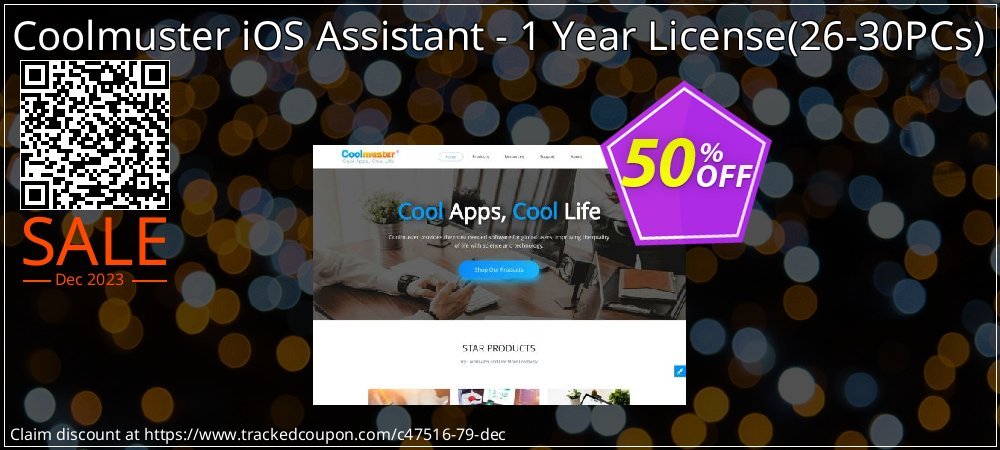 Coolmuster iOS Assistant - 1 Year License - 26-30PCs  coupon on National Cheese Day discounts