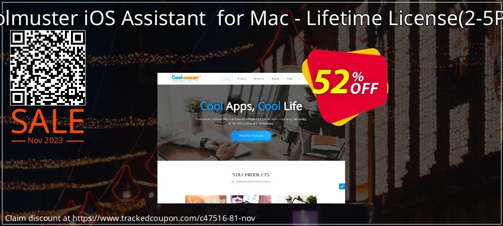 Coolmuster iOS Assistant  for Mac - Lifetime License - 2-5PCs  coupon on World Party Day discounts