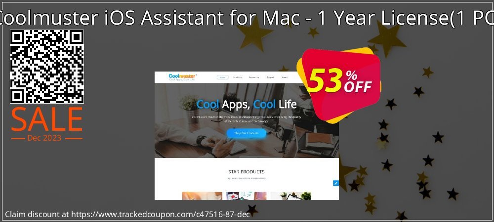 Coolmuster iOS Assistant for Mac - 1 Year License - 1 PC  coupon on April Fools' Day offering discount
