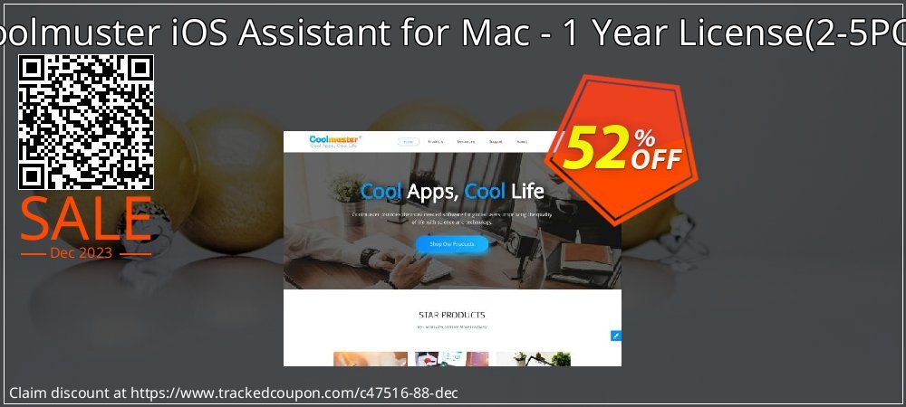 Coolmuster iOS Assistant for Mac - 1 Year License - 2-5PCs  coupon on National Pizza Party Day super sale