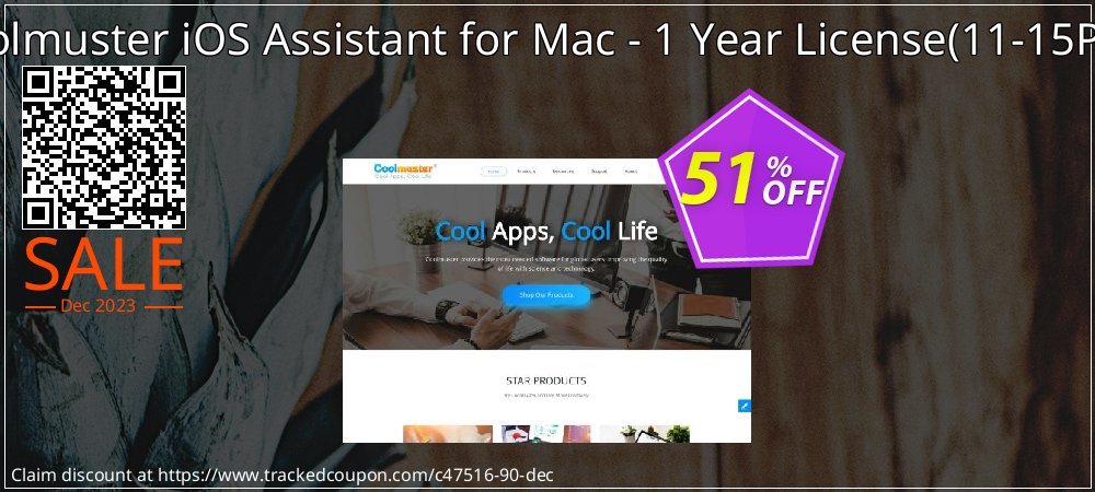 Coolmuster iOS Assistant for Mac - 1 Year License - 11-15PCs  coupon on National Walking Day discounts