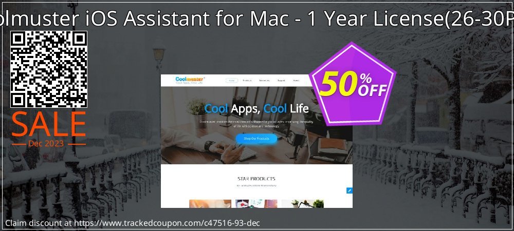 Coolmuster iOS Assistant for Mac - 1 Year License - 26-30PCs  coupon on National Pizza Party Day offer