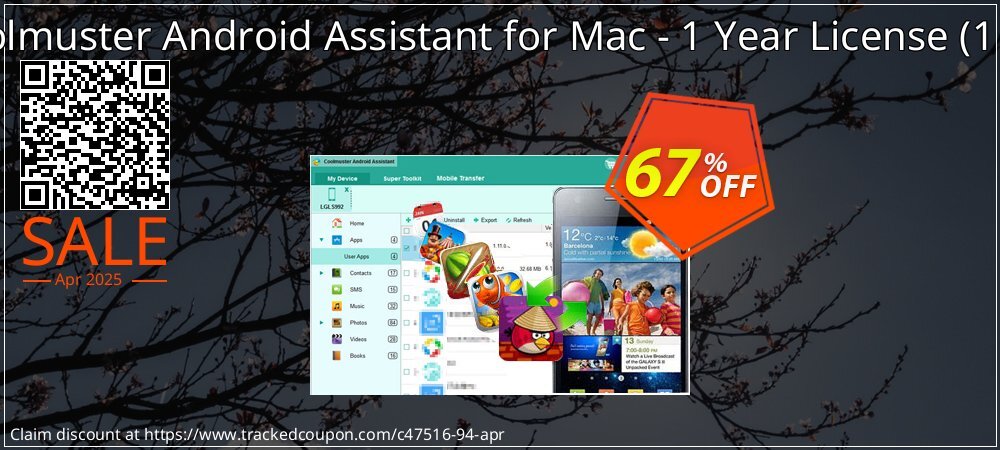 Coolmuster Android Assistant for Mac - 1 Year License - 1 PC  coupon on World Password Day discount