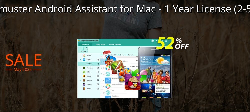 Coolmuster Android Assistant for Mac - 1 Year License - 2-5PCs  coupon on Mother Day offering discount