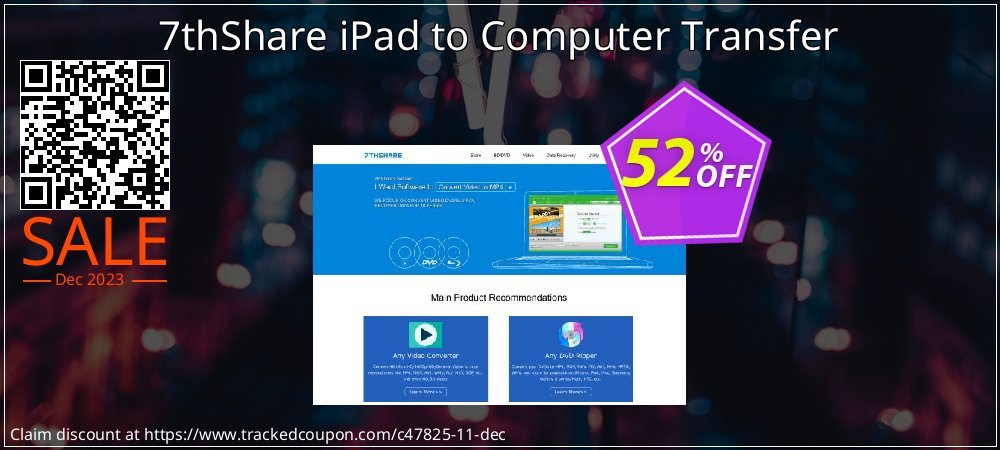 7thShare iPad to Computer Transfer coupon on World Party Day discount