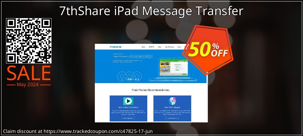 7thShare iPad Message Transfer coupon on National Memo Day deals