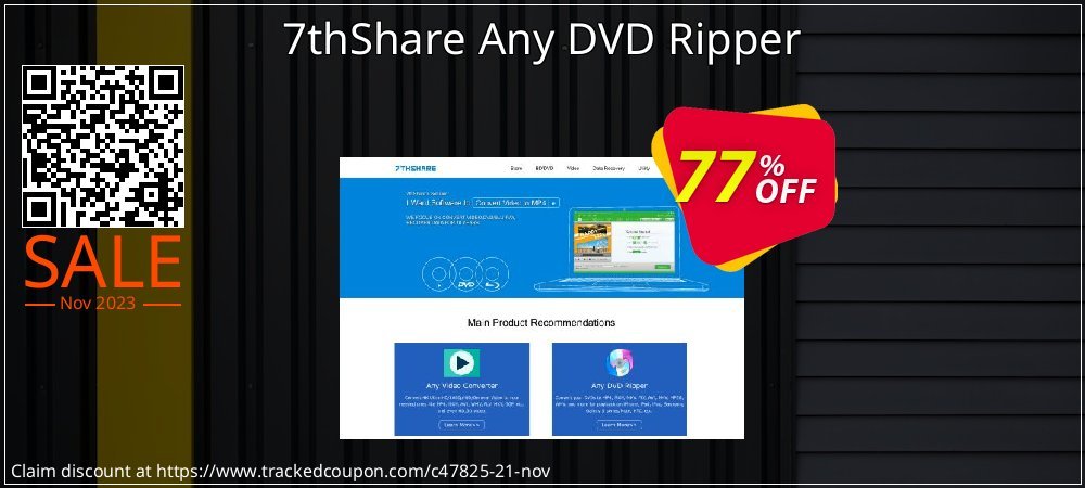 7thShare Any DVD Ripper coupon on World Party Day offering discount