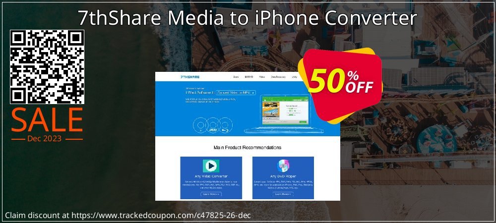 7thShare Media to iPhone Converter coupon on World Party Day sales