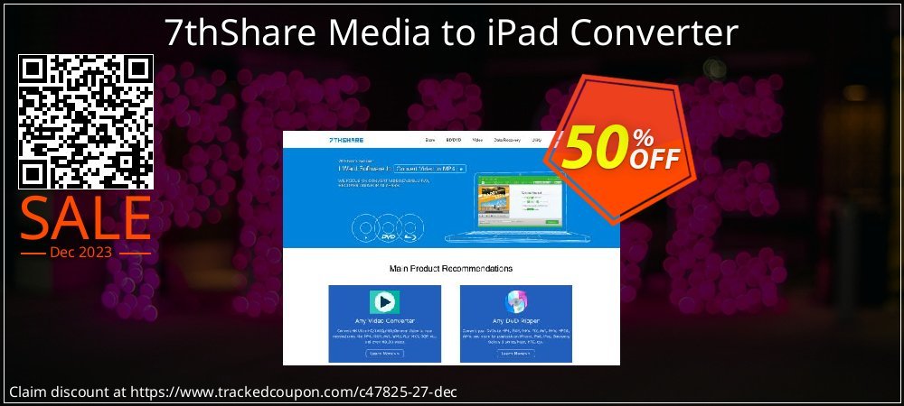 7thShare Media to iPad Converter coupon on April Fools' Day deals