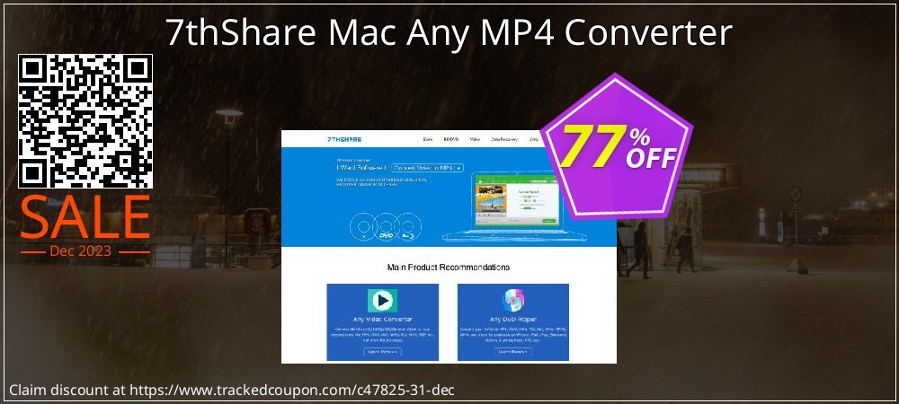 7thShare Mac Any MP4 Converter coupon on World Party Day offering sales