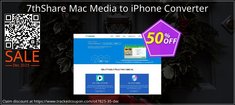 7thShare Mac Media to iPhone Converter coupon on National Walking Day sales