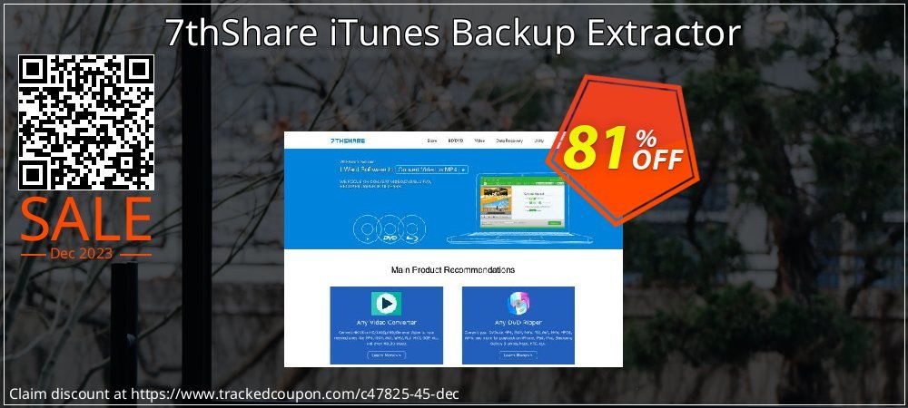 7thShare iTunes Backup Extractor coupon on National Walking Day deals