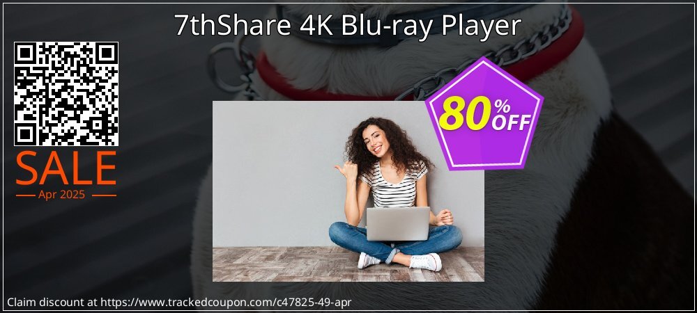 7thShare 4K Blu-ray Player coupon on World Password Day super sale