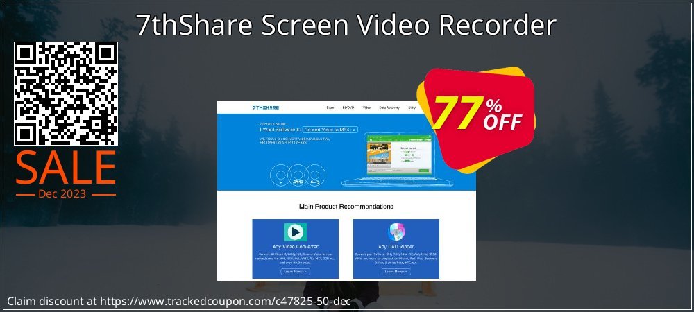 7thShare Screen Video Recorder coupon on World Backup Day offering sales