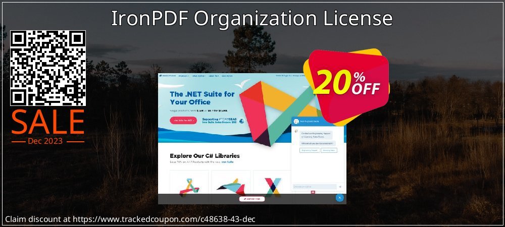 IronPDF Organization License coupon on Constitution Memorial Day discount