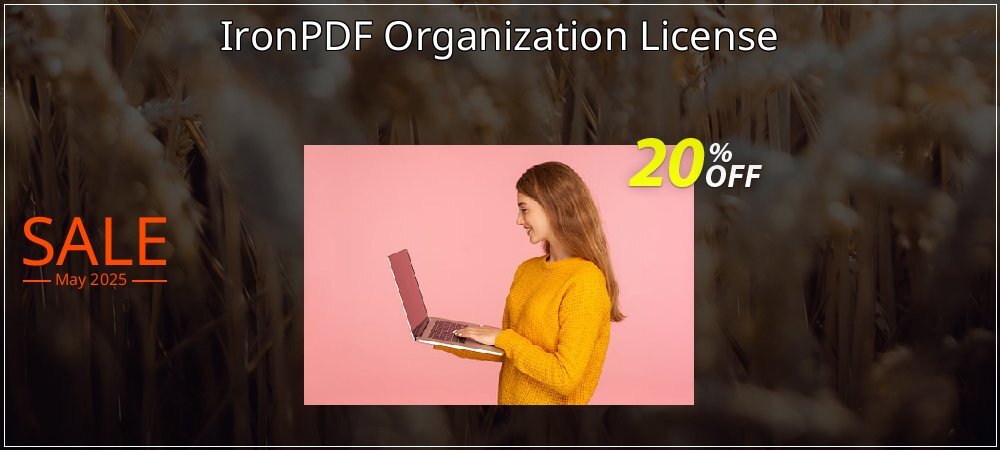 IronPDF Organization License coupon on Constitution Memorial Day discount