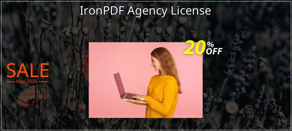 IronPDF Agency License coupon on World Bicycle Day offering sales