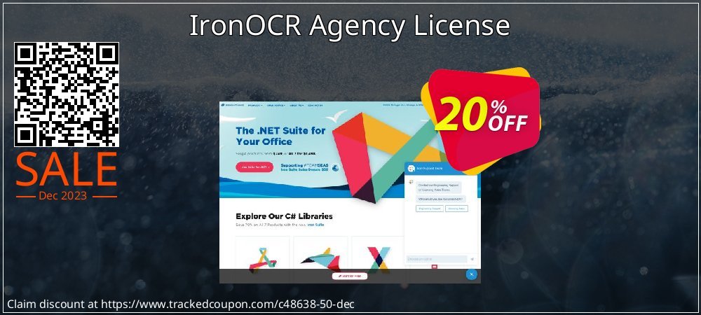 IronOCR Agency License coupon on National Walking Day sales