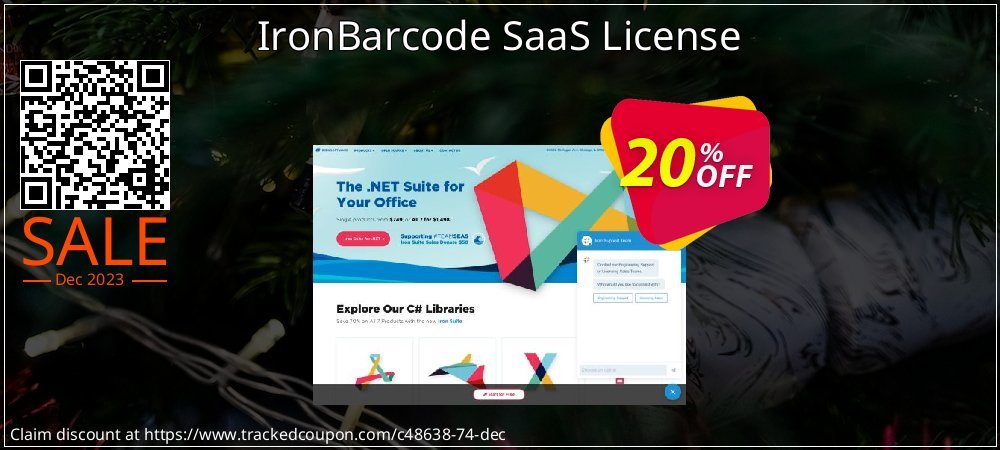 IronBarcode SaaS License coupon on World Password Day discounts