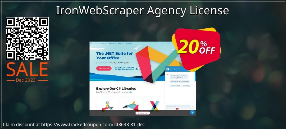IronWebScraper Agency License coupon on World Party Day offering discount
