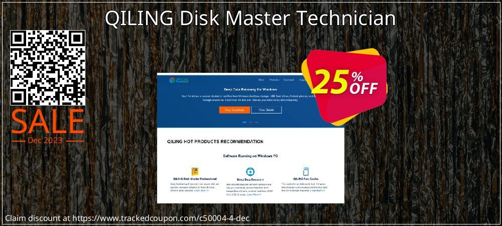 QILING Disk Master Technician coupon on April Fools' Day offering sales