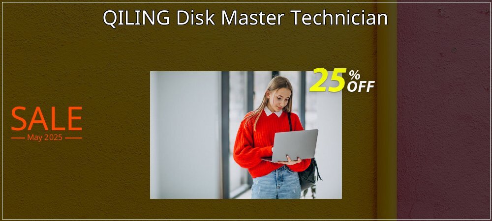 QILING Disk Master Technician coupon on April Fools' Day offering sales