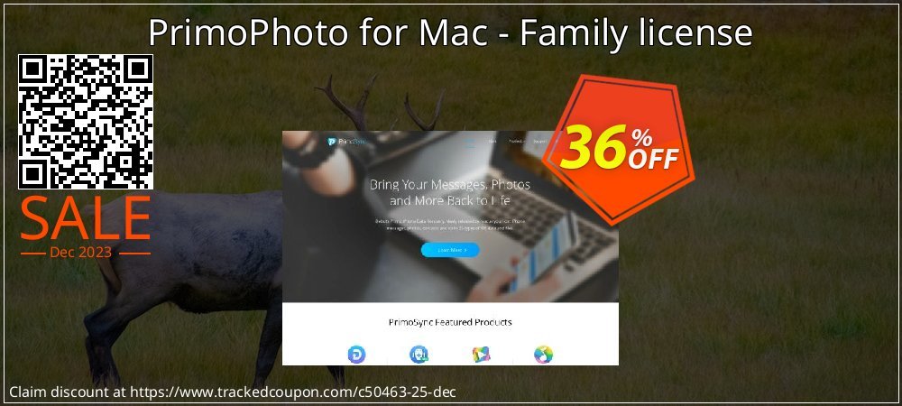 PrimoPhoto for Mac - Family license coupon on National Walking Day sales