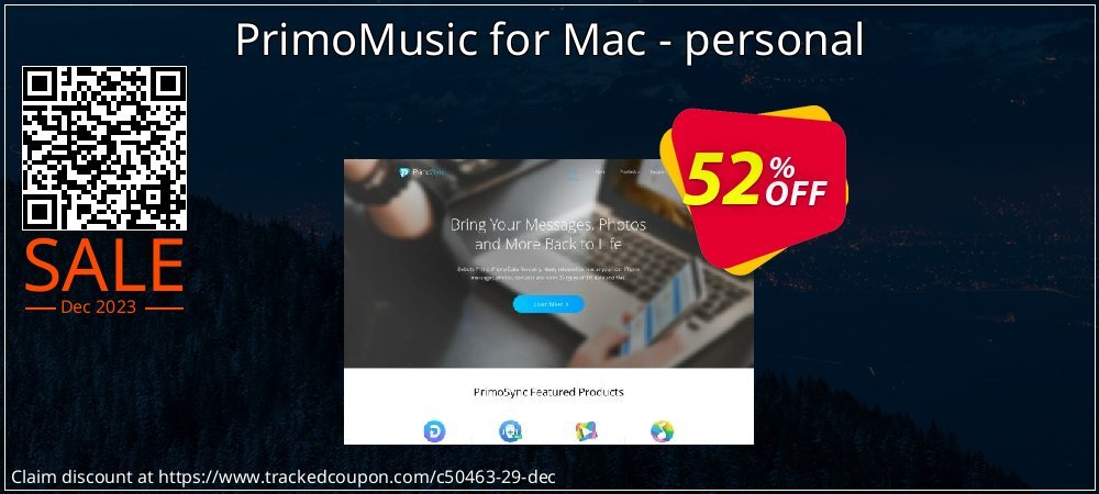 PrimoMusic for Mac - personal coupon on World Password Day offering sales