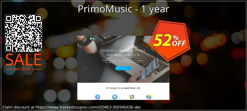 PrimoMusic - 1 year coupon on World Party Day discount