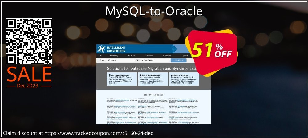 MySQL-to-Oracle coupon on Tell a Lie Day offer