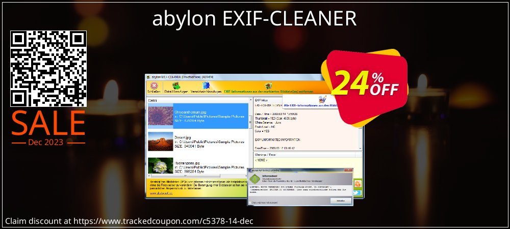 Get 20% OFF abylon EXIF-CLEANER discount